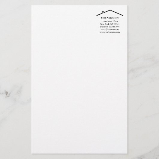 建築実在の会社文房具紙 便箋 (正面)