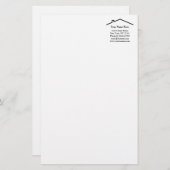 建築実在の会社文房具紙 便箋 (正面/裏面)