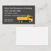 建築実在エステート運搬とジャンク除去 名刺 (正面/裏面)