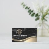 建築実在不動産 | マーブルメタルビジネスC 名刺 (スタンド正面)