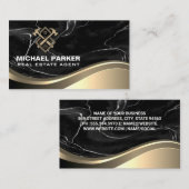 建築実在不動産 | マーブルメタルビジネスC 名刺 (正面/裏面)