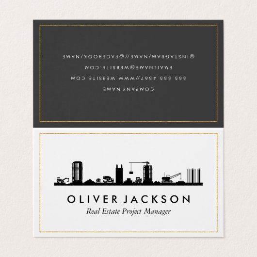 建築実在不動産 名刺 (外部フラット)