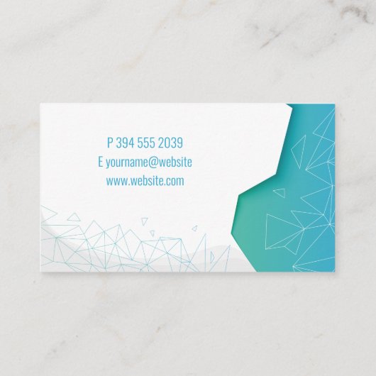 建築実在財のロゴ 名刺 (裏面)