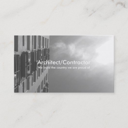 建築実在/財産/建物の保守等 名刺 (正面)