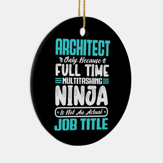 建築家おもしろい職業キャリアアーキテクチャ セラミックオーナメント (右)