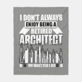 建築家である退職したフリースブランケットフリース フリースブランケット (正面)