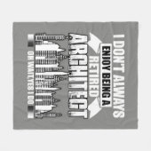 建築家である退職したフリースブランケットフリース フリースブランケット (正面(横))