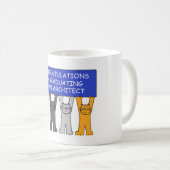 建築家として卒業のお祝い コーヒーマグカップ (正面右)