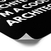 建築家とエンジニアのおもしろい作業ことわざ ポスター (角)