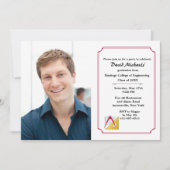 建築家とエンジニアリング写真卒業招待状 招待状 (正面)