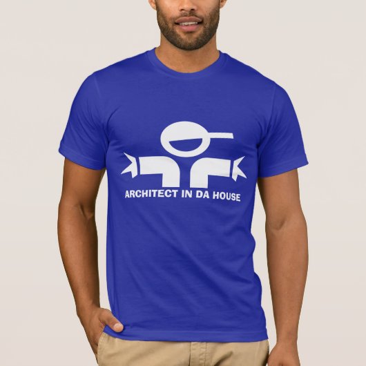 建築家のための名言付き面白いTシャツ Tシャツ (正面)