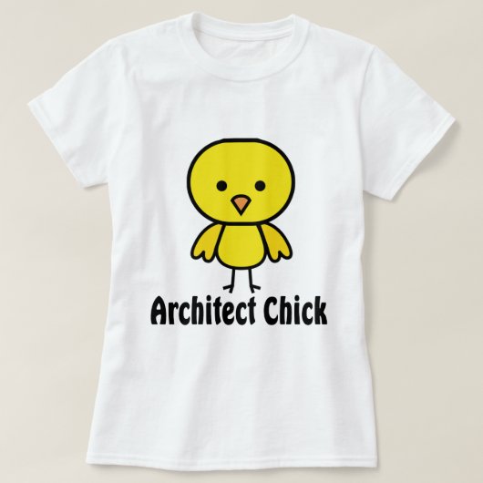 建築家のひよこ Tシャツ (デザイン正面)