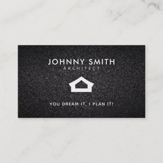 建築家のスローガンの名刺 名刺 (正面)