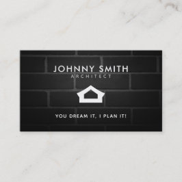 建築家のスローガンの名刺 名刺