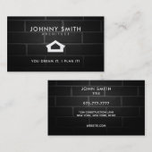 建築家のスローガンの名刺 名刺 (正面/裏面)