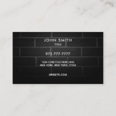 建築家のスローガンの名刺 名刺 (裏面)