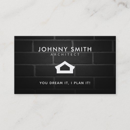 建築家のスローガンの名刺 名刺 (正面)