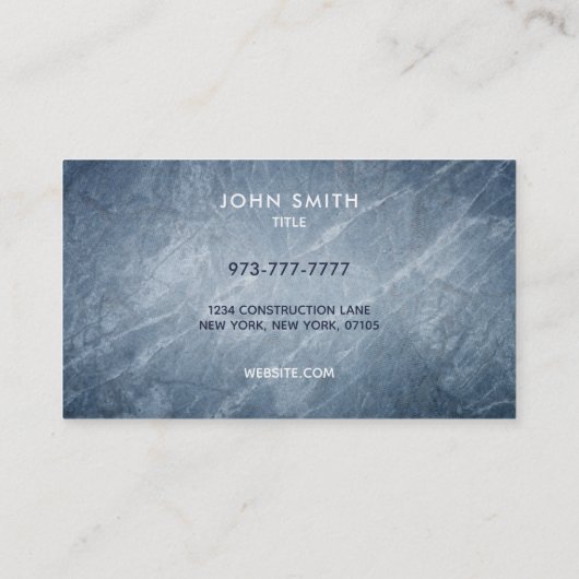 建築家のスローガンの名刺 名刺 (裏面)