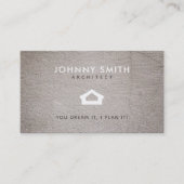 建築家のスローガンの名刺 名刺 (正面)