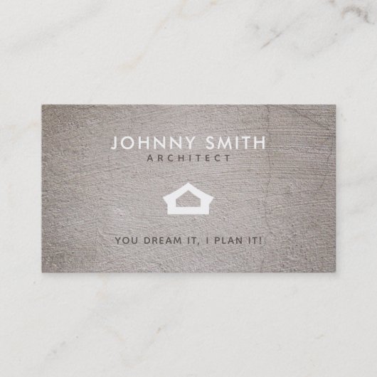 建築家のスローガンの名刺 名刺 (正面)