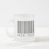 建築家のバーコード フロストグラスマグカップ (左)