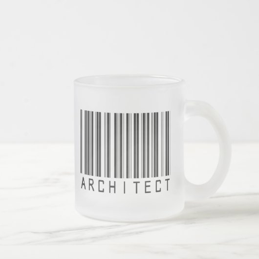 建築家のバーコード フロストグラスマグカップ (右)