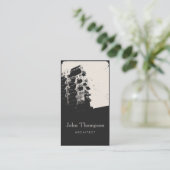 建築家のヴィンテージのタウンハウスのモダンな建物 名刺 (スタンド正面)