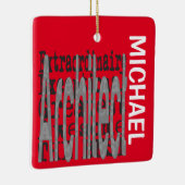 建築家の並外れたカスタム セラミックオーナメント (右)