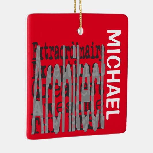 建築家の並外れたカスタム セラミックオーナメント (右)