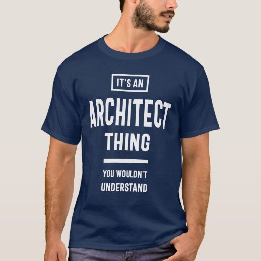 建築家の仕事タイトルギフトだ Tシャツ (正面)