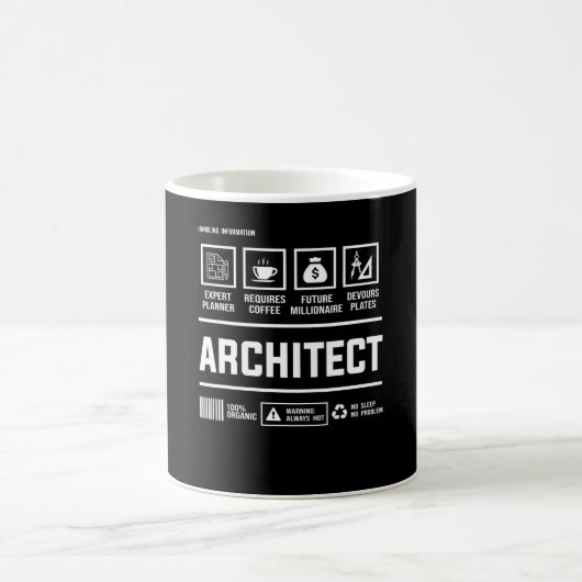 建築家の取り扱い情報アーキテクチャMens Gift コーヒーマグカップ (中央)
