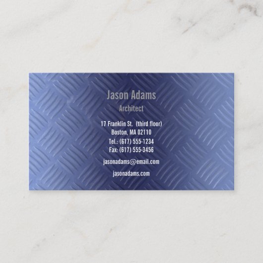 建築家の名刺 名刺 (正面)