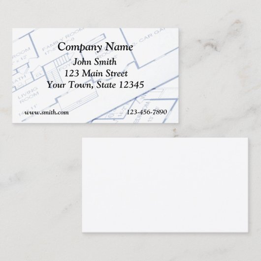 建築家の名刺 名刺 (正面/裏面)