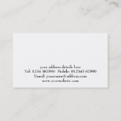 建築家の名刺 名刺 (裏面)