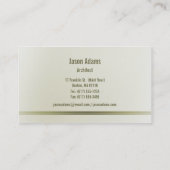 建築家の名刺 名刺 (裏面)