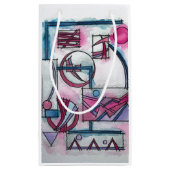 建築家の夢の三つモダンの幾何学 スモールペーパーバッグ (裏面)