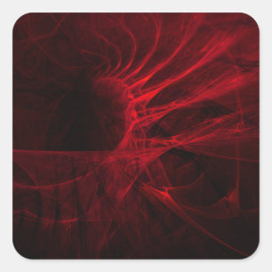 建築家の夢の抽象芸術フラクタル・アート スクエアシール