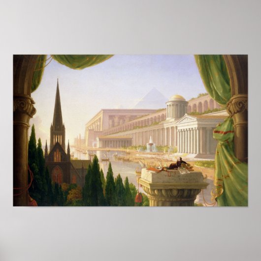 建築家の夢(1840) — Thomas Cole ポスター (正面)
