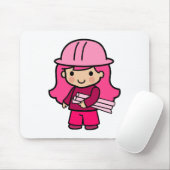 建築家の女の子 マウスパッド (マウス)