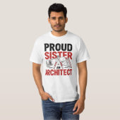 建築家の姉妹であることを誇りに思う Tシャツ (正面フル)