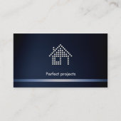 建築家の完全なプロジェクトの青 名刺 (正面)