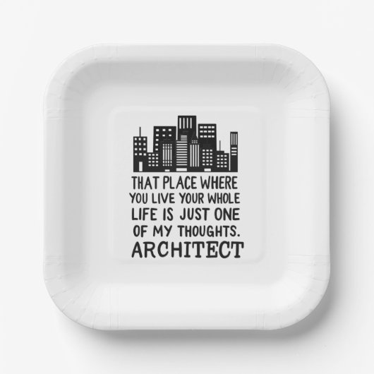 建築家の定義 ペーパープレート (正面)