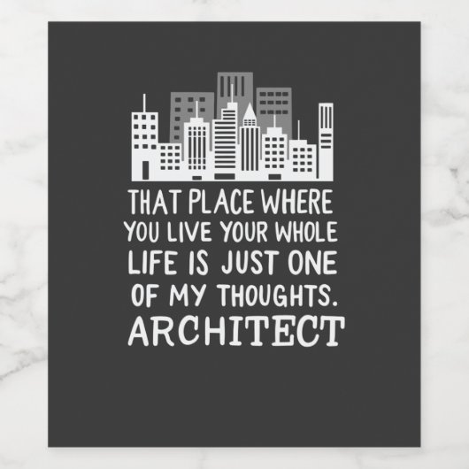 建築家の定義 ワインラベル (シングルラベル)