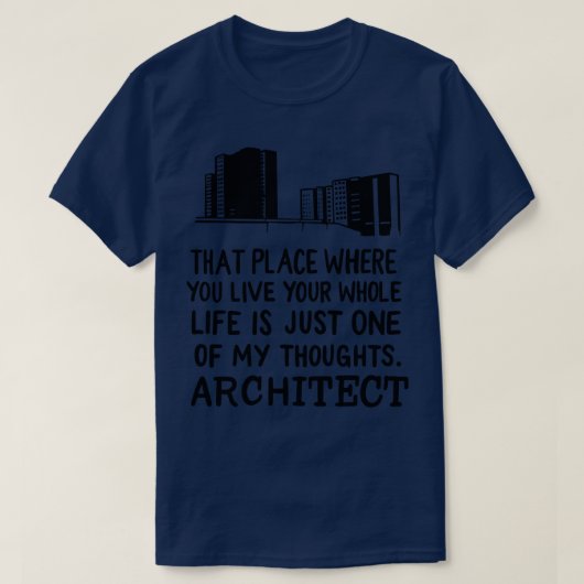 建築家の定義 Tシャツ (デザイン正面)