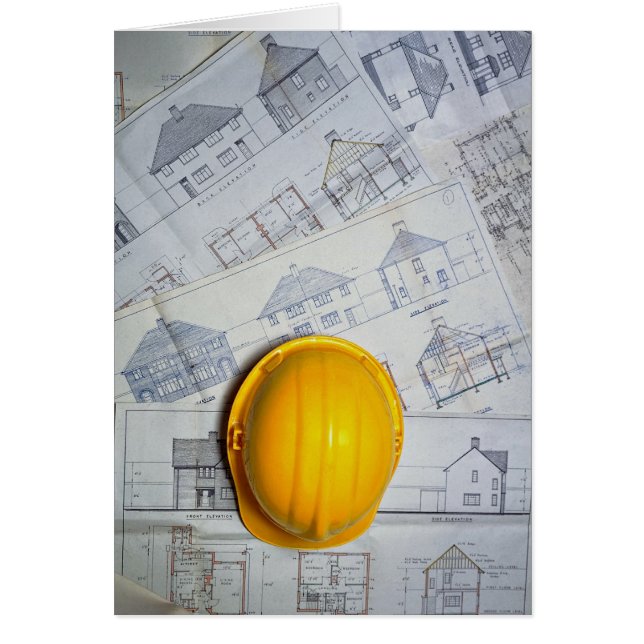 建築家の帽子とプラン (正面)