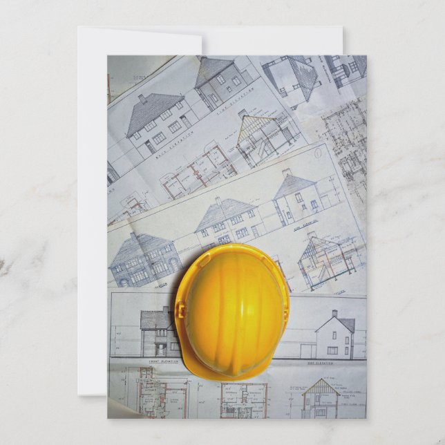 建築家の帽子と計画 (正面)