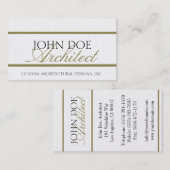 建築家の建築の原稿-効力レターヘッド- 名刺 (正面/裏面)
