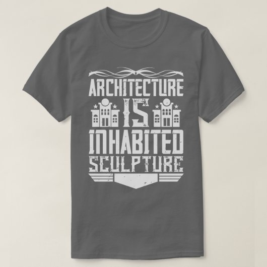 建築家の建築は現住彫刻 Tシャツ (デザイン正面)