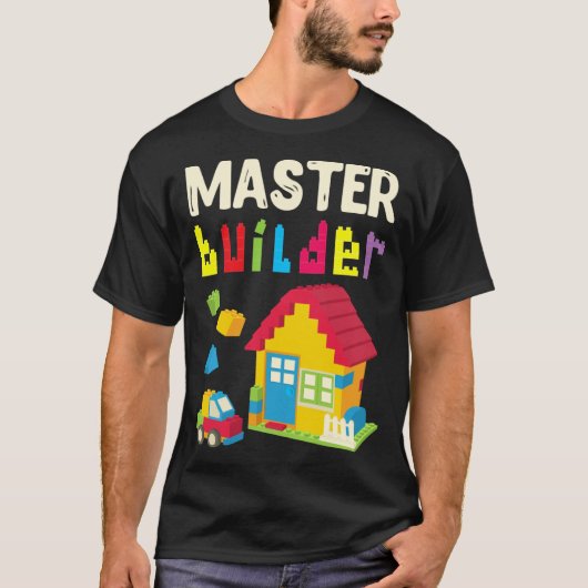 建築家の建築業者のおもちゃ Tシャツ (正面)