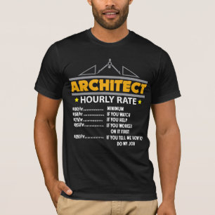 建築家の時間給おもしろいな便利屋のパパ Tシャツ